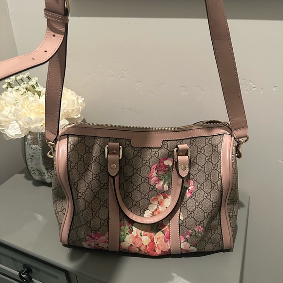 Gucci floral Satchel Boston Bag - Picture 7 of 12